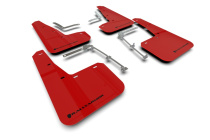 Toyota GR Yaris 20+ Röda Stänkskydd Svart Logo Rally Armor